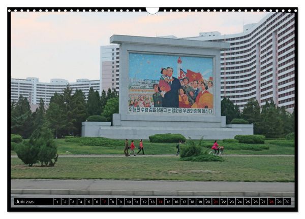 Produktbild: Nordkorea - Die gro&szlig;e Leere (Wandkalender 2026 DIN A3 quer), CALVENDO Monatskalender