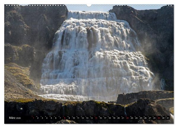 Produktbild: Wasserf&auml;lle Islands (Wandkalender 2026 DIN A2 quer), CALVENDO Monatskalender