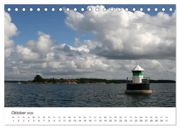 Produktbild: Leuchtt&uuml;rme und Leuchtfeuer an der Ostsee (Tischkalender 2026 DIN A5 quer), CALVENDO Monatskalender
