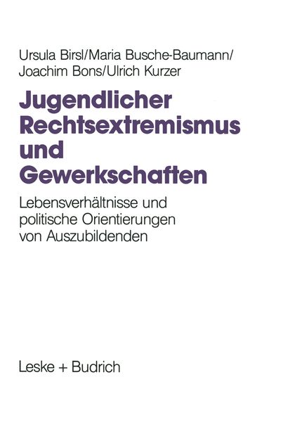Produktbild: Jugendlicher Rechtsextremismus und Gewerkschaften