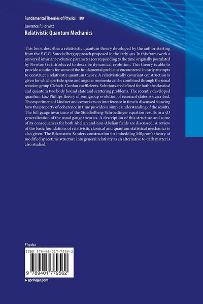 Produktbild: Relativistic Quantum Mechanics