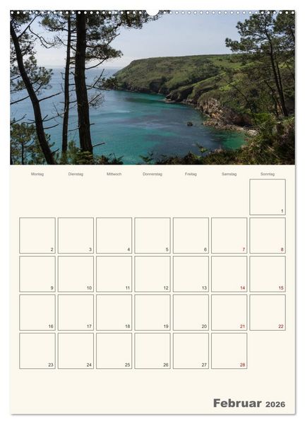 Produktbild: Sommertage in der Bretagne (Wandkalender 2026 DIN A2 hoch), CALVENDO Monatskalender