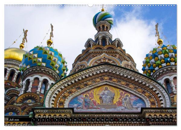 Produktbild: Flussfahrt Moskau - St. Petersburg (hochwertiger Premium Wandkalender 2026 DIN A2 quer), Kunstdruck in Hochglanz