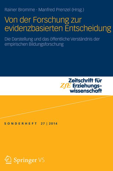 Von der Forschung zur evidenzbasierten Entscheidung, Taschenbuch von , Springer Fachmedien Wiesbaden GmbH, 9783658057961
