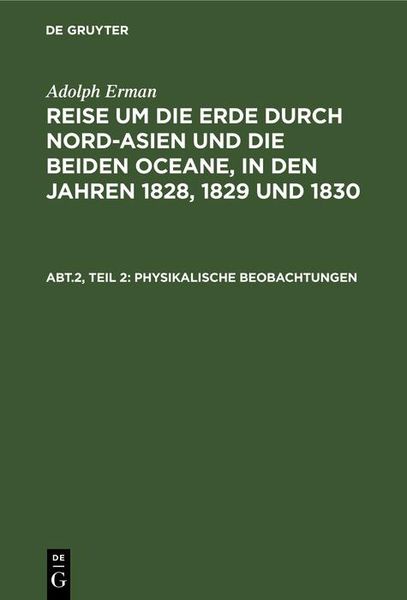 Produktbild: Inclinationen und Intensit&auml;ten, Declinationsbeobachtungen auf der See, periodische Declinationsver&auml;nderungen