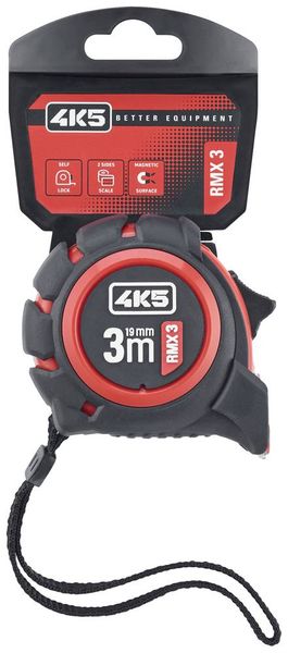 4K5 Tools RMX 3 RollMeter 3m 606.100-3 Maßband 3m