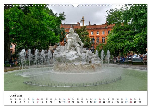 Produktbild: Frankreichs gro&szlig;e St&auml;dte - Toulouse (Wandkalender 2026 DIN A3 quer), CALVENDO Monatskalender
