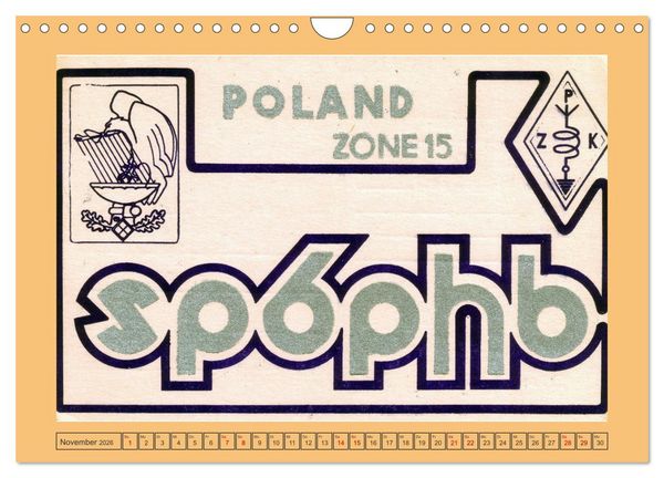 Produktbild: Amateurfunk in Polen (Wandkalender 2026 DIN A4 quer), CALVENDO Monatskalender