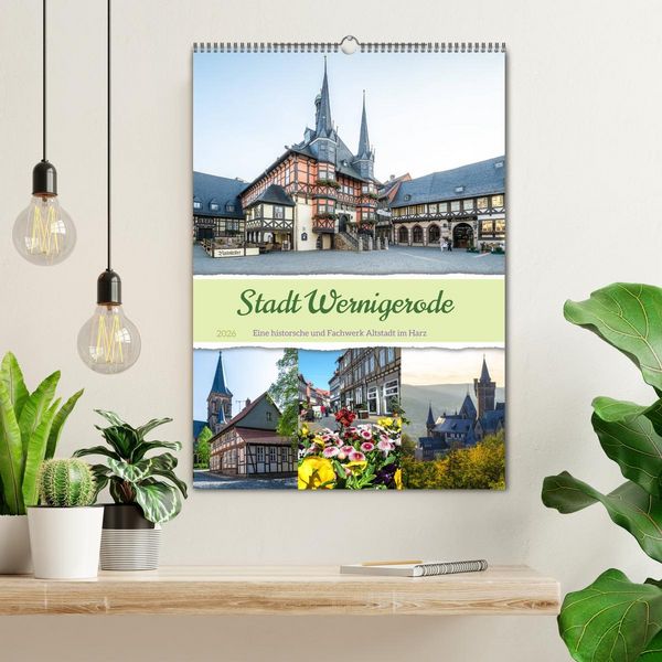 Produktbild: Stadt Wernigerode (Wandkalender 2026 DIN A2 hoch), CALVENDO Monatskalender