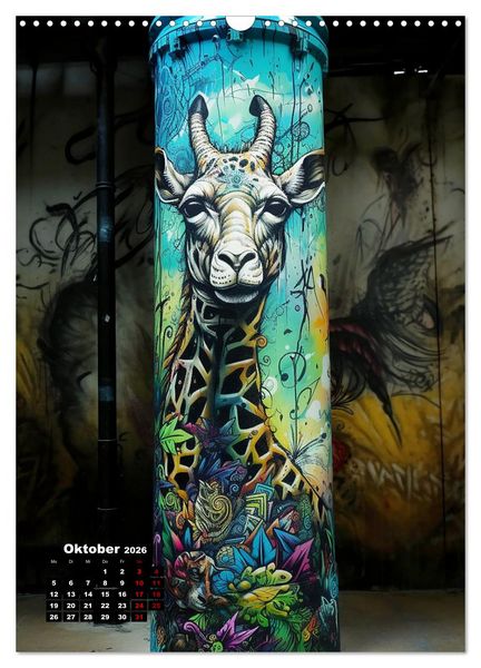 Produktbild: Graffiti Art (Wandkalender 2026 DIN A3 hoch), CALVENDO Monatskalender