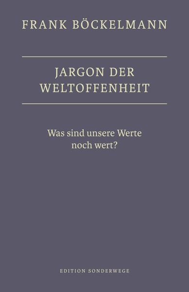 Jargon der Weltoffenheit