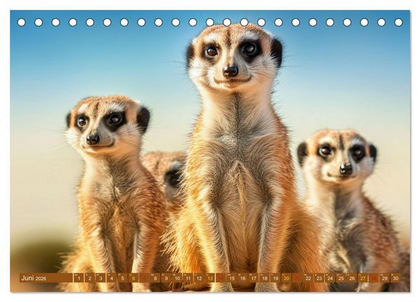 Produktbild: Tierkinder Afrikas - Entdecke ihre zauberhafte Welt (Tischkalender 2026 DIN A5 quer), CALVENDO Monatskalender