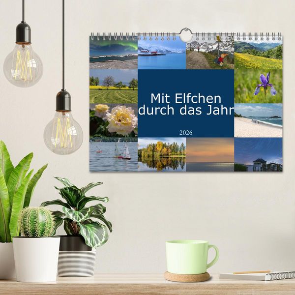 Produktbild: Mit Elfchen durch das Jahr (Wandkalender 2026 DIN A4 quer), CALVENDO Monatskalender