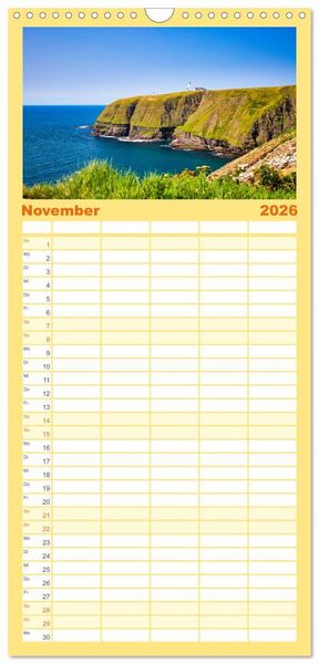 Produktbild: Familienplaner 2026 - Neufundland - wilde Sch&ouml;nheit im Atlantik mit 5 Spalten (Wandkalender, 21 x 45 cm) CALVENDO