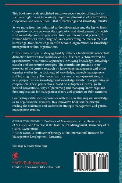 Produktbild: Managing Knowledge