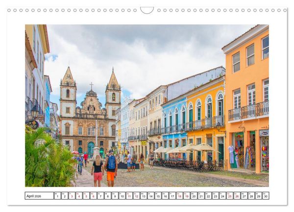 Produktbild: Salvador de Bahia - bunt, quirlig und einzigartig (Wandkalender 2026 DIN A3 quer), CALVENDO Monatskalender