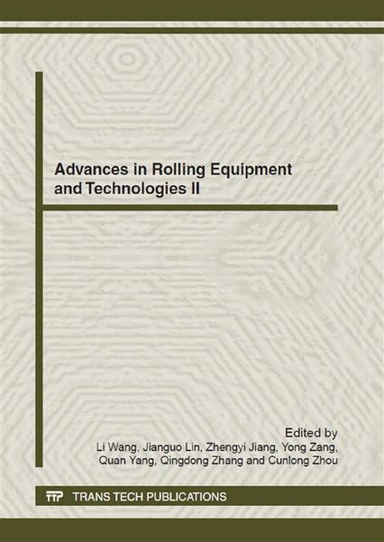 Produktbild: Advances in Rolling Equipment and Technologies II