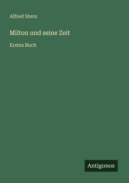 Produktbild: Milton und seine Zeit