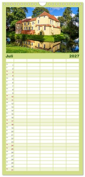 Produktbild: Familienplaner 2027 - Tour de Ostfriesland mit 5 Spalten (Wandkalender, 21 x 45 cm) CALVENDO
