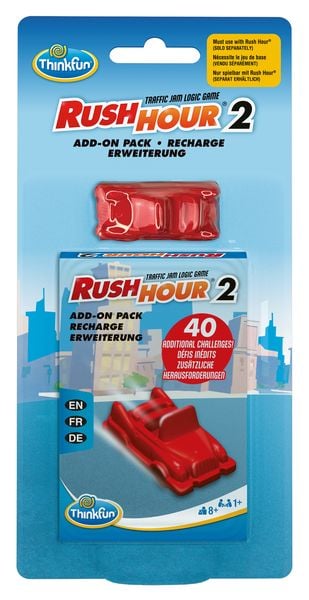 Produktbild: ThinkFun Rush&nbsp;Hour Rush Hour&reg; 2 - Eine Erweiterung - Logikspiel ab 8 Jahre