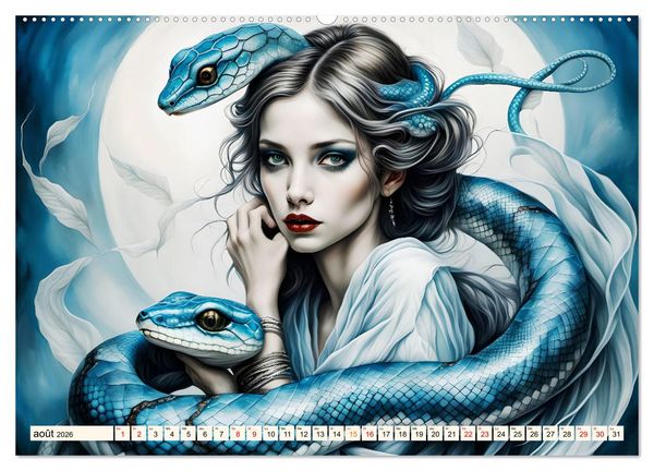 Produktbild: Adoratrice de serpents (Calendrier mural 2026 DIN A2 vertical) calendrier de bureau