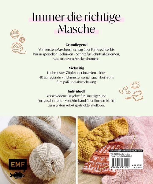 Produktbild: Meine gro&szlig;e Strickschule &ndash; Das Standardwerk von Maschenfein &ndash; mit praktischem Nadelma&szlig;
