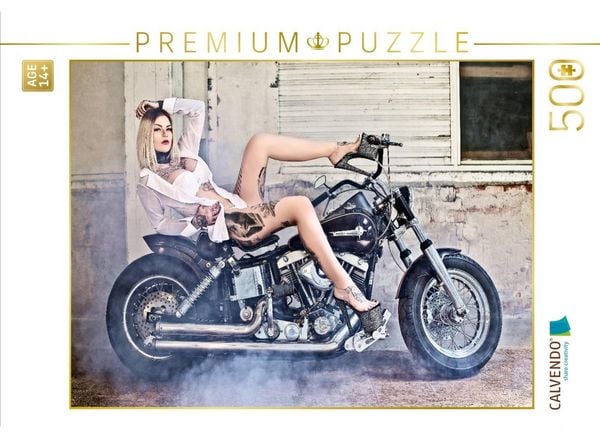 CALVENDO Puzzle Harley-Davidson Shovelhead 1200 1974 | 500 Teile Lege-Größe 48 × 36 cm Foto-Puzzle für Erwachsene