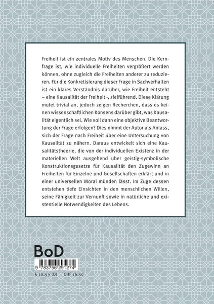 Produktbild: Der Mensch als Wirkung: Wie entsteht Freiheit?