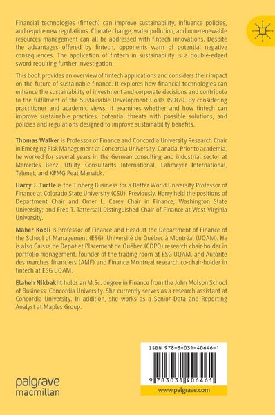 Produktbild: Fintech and Sustainability