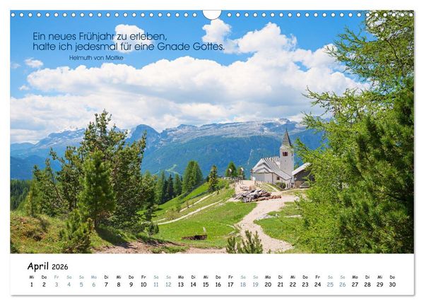 Produktbild: Christliche Bildpoesie 2026 (Wandkalender 2026 DIN A3 quer), CALVENDO Monatskalender