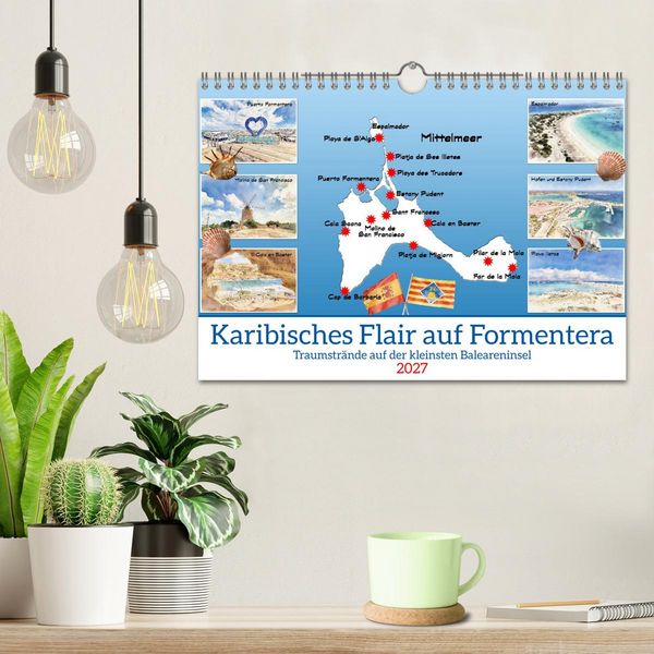 Produktbild: Karibisches Flair auf Formentera (Wandkalender 2027 DIN A4 quer), CALVENDO Monatskalender
