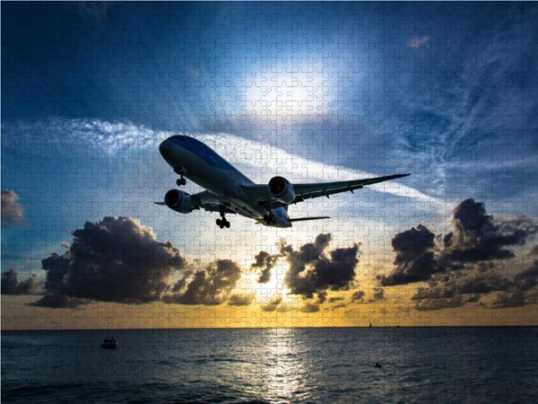 Produktbild: CALVENDO Puzzle Ein Motiv aus dem Kalender Airliners - Boeing Edition | 1000 Teile Lege-Gr&ouml;&szlig;e 64x48cm Foto-Puzzle f&uuml;r gl&uuml;ckliche Stunden