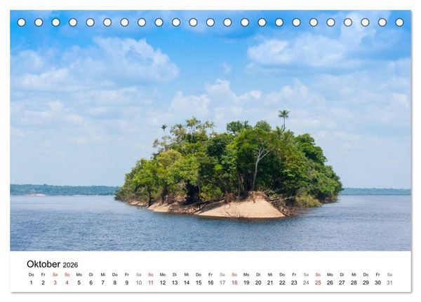 Produktbild: Mythos Amazonas - Naturparadies Brasiliens (Tischkalender 2026 DIN A5 quer), CALVENDO Monatskalender