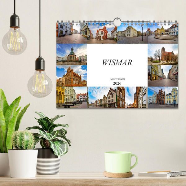 Produktbild: Wismar Impressionen (Wandkalender 2026 DIN A4 quer), CALVENDO Monatskalender