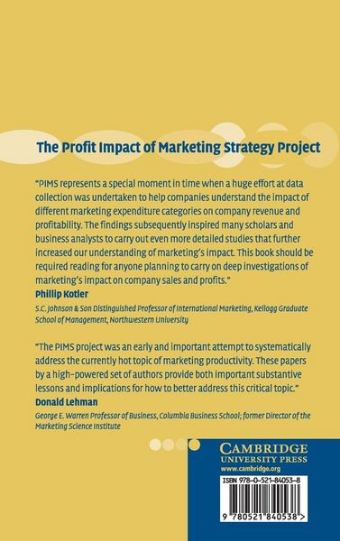 Produktbild: The Profit Impact of Marketing Strategy Project