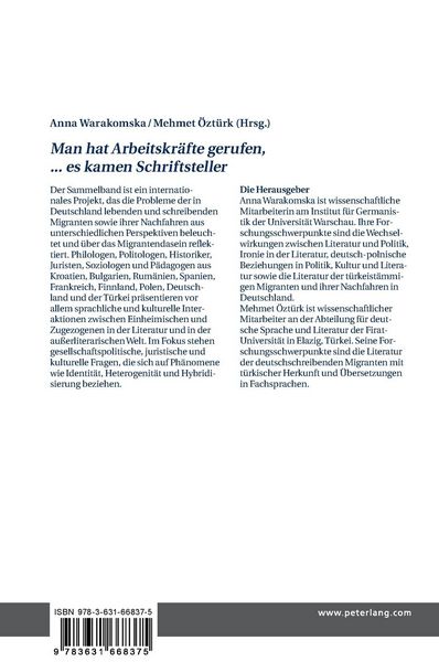 Produktbild: &laquo;Man hat Arbeitskr&auml;fte gerufen, ... es kamen Schriftsteller&raquo;