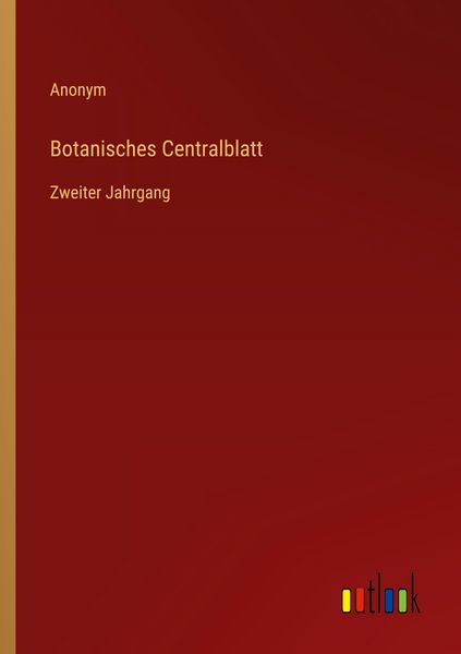 Produktbild: Botanisches Centralblatt