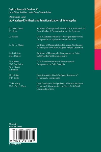 Produktbild: Au-Catalyzed Synthesis and Functionalization of Heterocycles