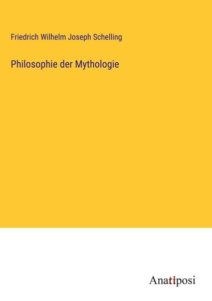 Produktbild: Philosophie der Mythologie