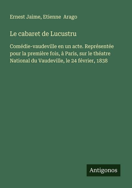 Produktbild: Le cabaret de Lucustru