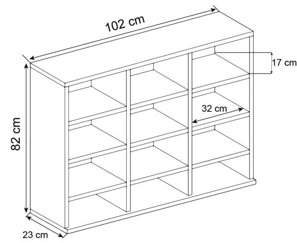 Produktbild: Holz CD DVD Standregal B&uuml;cherregal Regal Megosa L
