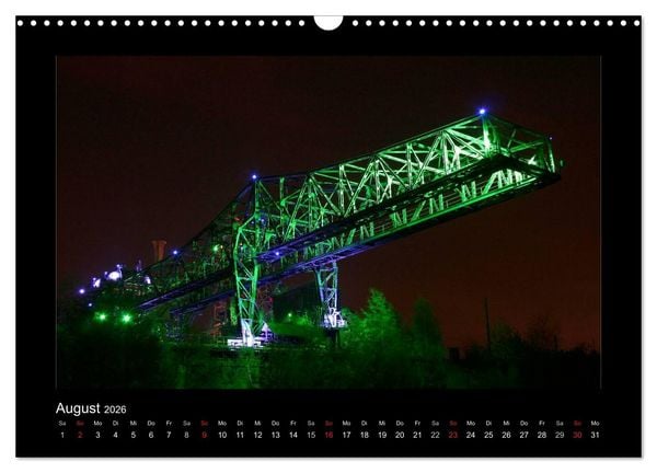 Produktbild: Extraschicht im Ruhrgebiet - Nachts ist es nicht dunkel! (Wandkalender 2026 DIN A3 quer), CALVENDO Monatskalender