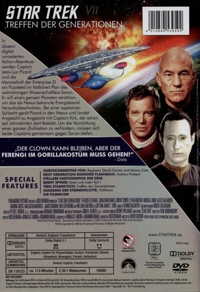 Produktbild: Star Trek 7 - Treffen der Generationen