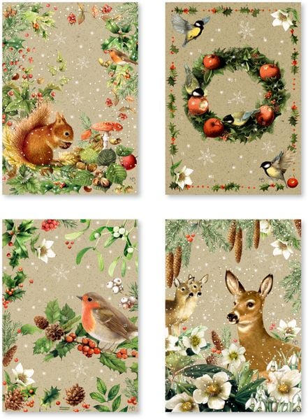 Produktbild: A5-Graspapier-Adventskalender &ndash; Zauber der Winternatur