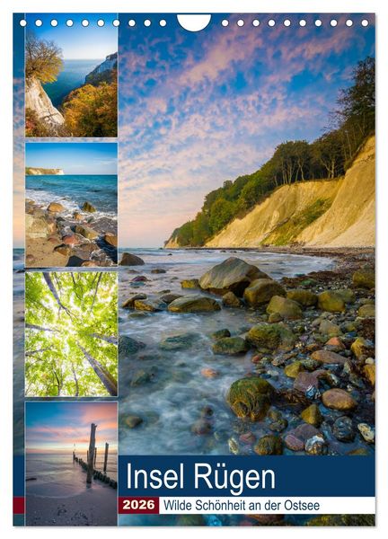 Produktbild: Insel R&uuml;gen - Wilde Sch&ouml;nheit an der Ostsee (Wandkalender 2026 DIN A4 hoch), CALVENDO Monatskalender