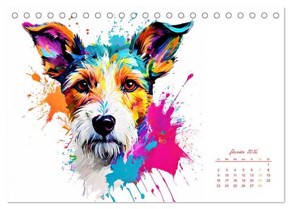 Produktbild: Show canin (Calendrier de bureau 2026 DIN A5 vertical), CALVENDO calendrier mensuel