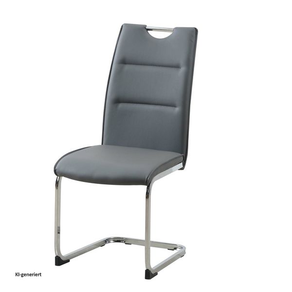 Produktbild: HTI-Living Schwingstuhl 4er Set PU grau DannyC Schwingstuhl 4er Set PU grau DannyC