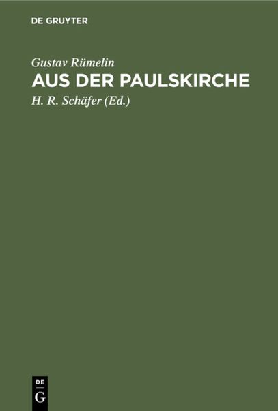 Produktbild: Aus der Paulskirche