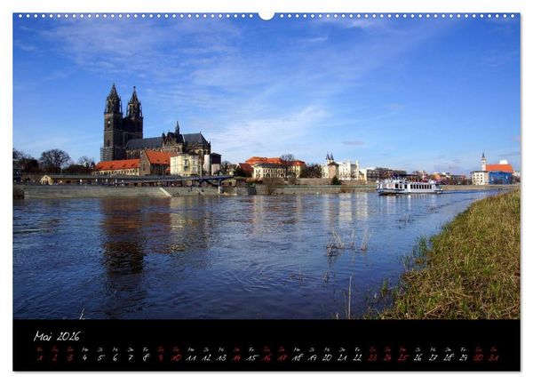 Produktbild: Landeshauptstadt Magdeburg (Wandkalender 2026 DIN A2 quer), CALVENDO Monatskalender