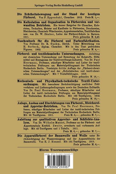 Produktbild: Betriebspraxis der Baumwollstrangf&auml;rberei
